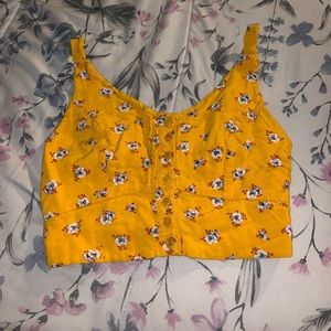 Yellow Flower Tank Top